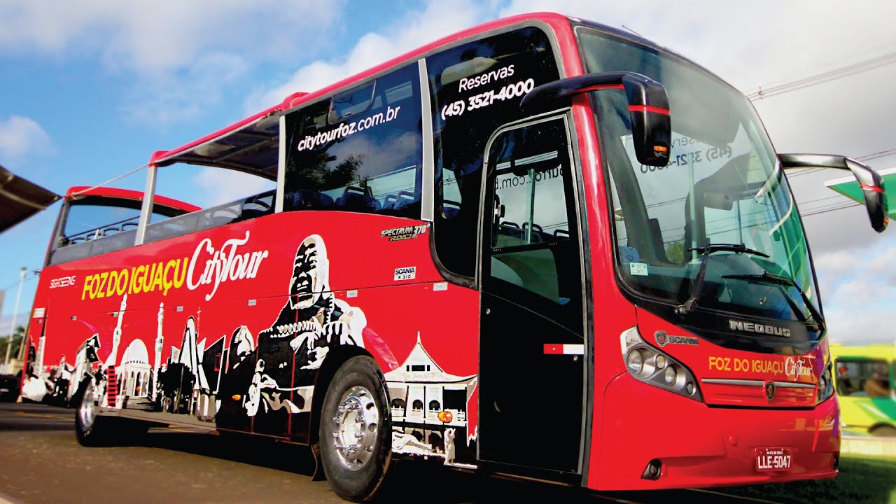 Ônibus panorâmico City Tour Foz do Iguaçu - roteiros personalizados