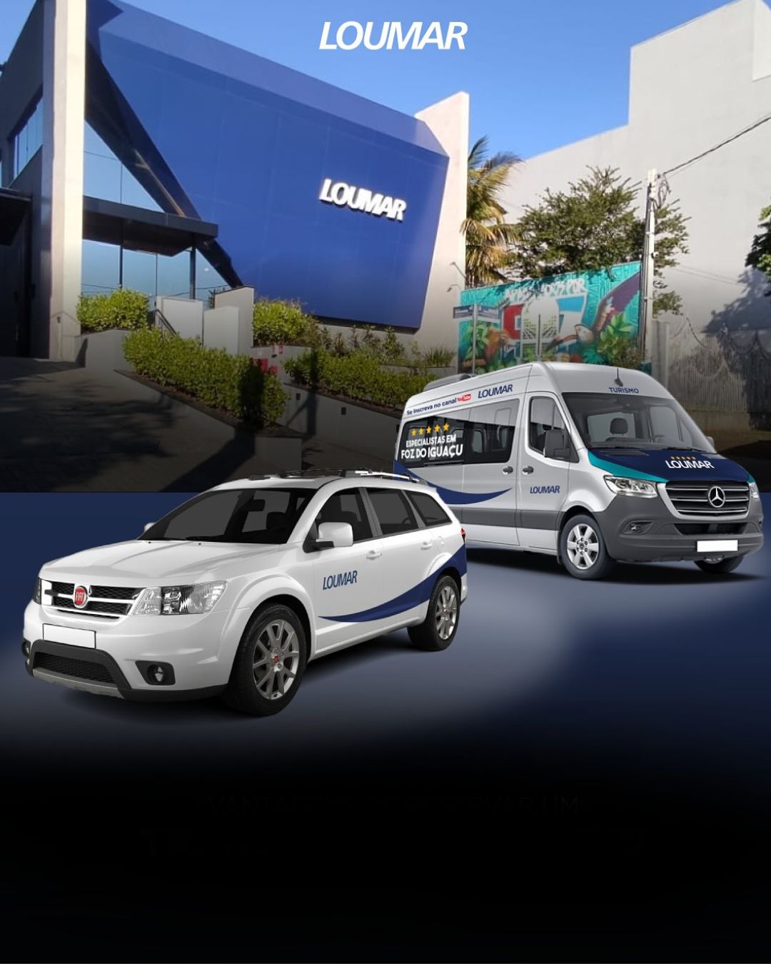 Frota própria Loumar Turismo - transporte para eventos em Foz do Iguaçu